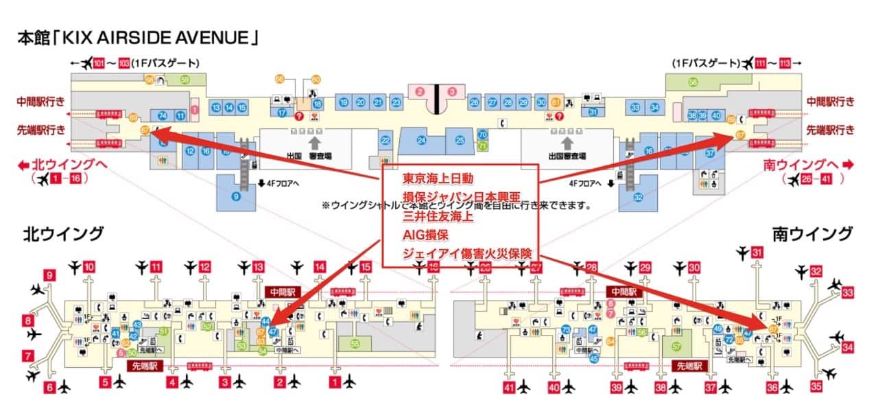 関西国際空港の自動引受機